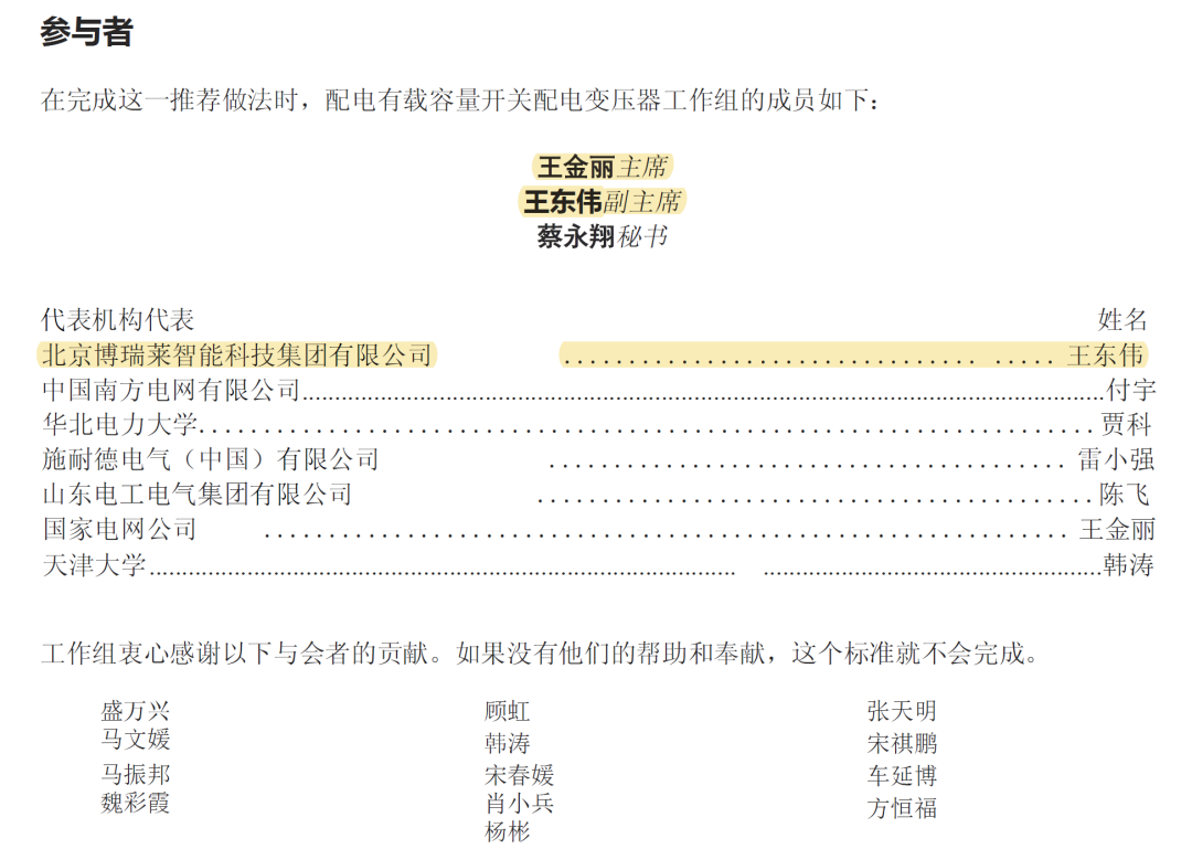 【国际标准中国造】博瑞莱深度参与全球首个有载调容变压器IEEE标准正式发布(图1)